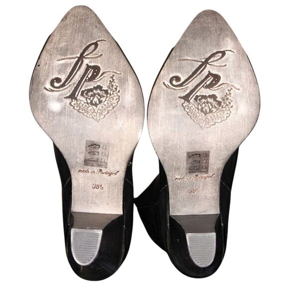 Free People Stevie Black Leather Knee High Boot Women's Size 8 (38.5) - Picture 5 of 6